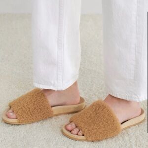 JENNI KAYNE Shearling Slide Sandal 39 / 9 NEW